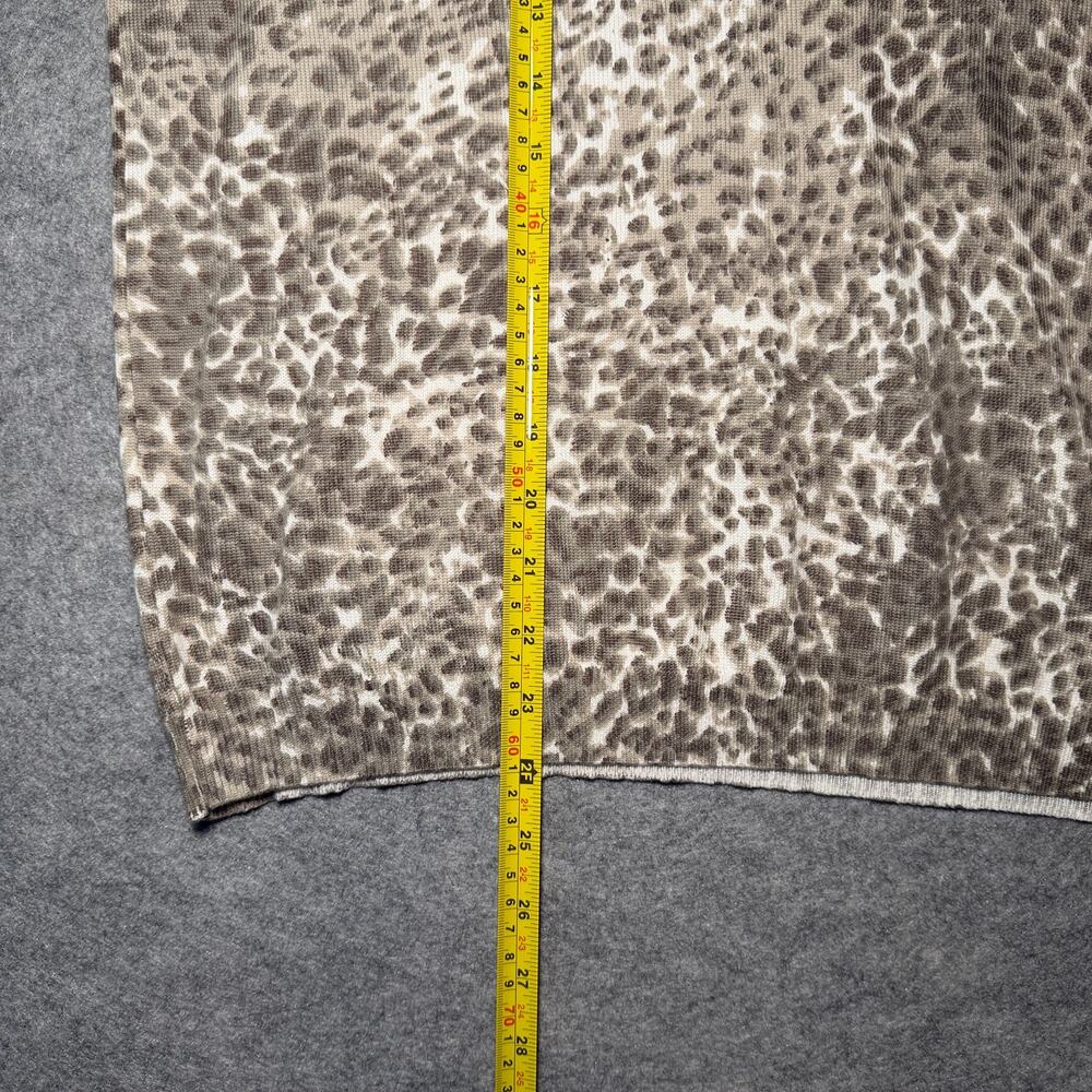 Alfred Dunner Women’s Long Sleeve Knit Top Size L Floral Leopard Pattern Brown - Picture 6 of 6